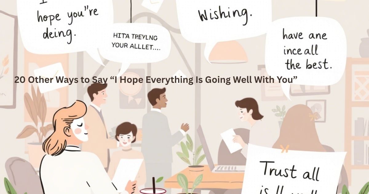 Other Ways to Say “I Hope Everything Is Going Well With You”