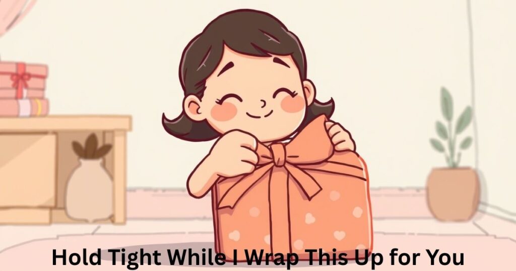 Hold Tight While I Wrap This Up for You