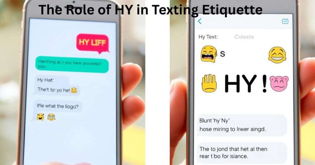 The Role of HY in Texting Etiquette