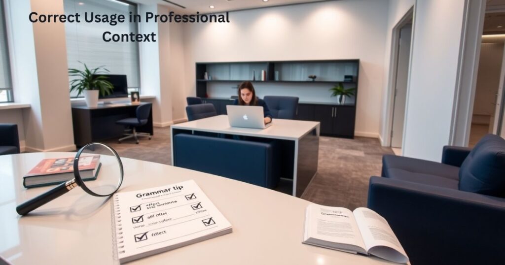 Correct Usage in Professional Context