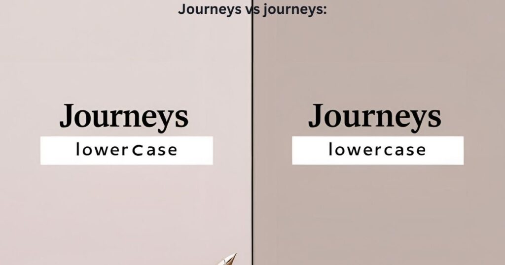 Journeys vs journeys: