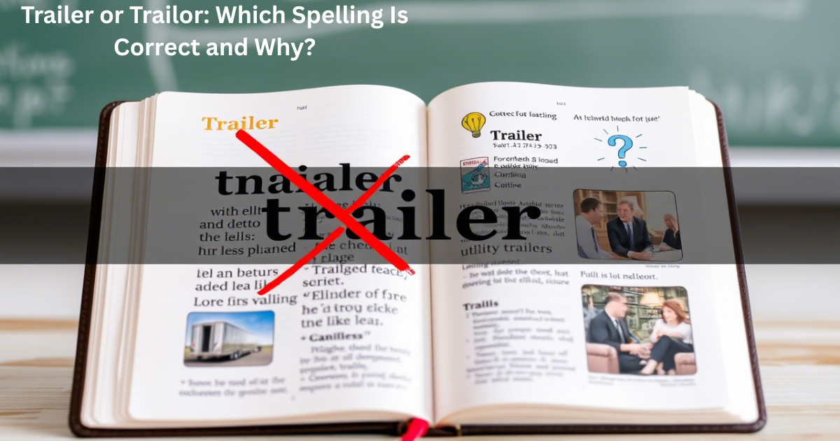 Trailer or Trailor: Which Spelling Is Correct and Why?