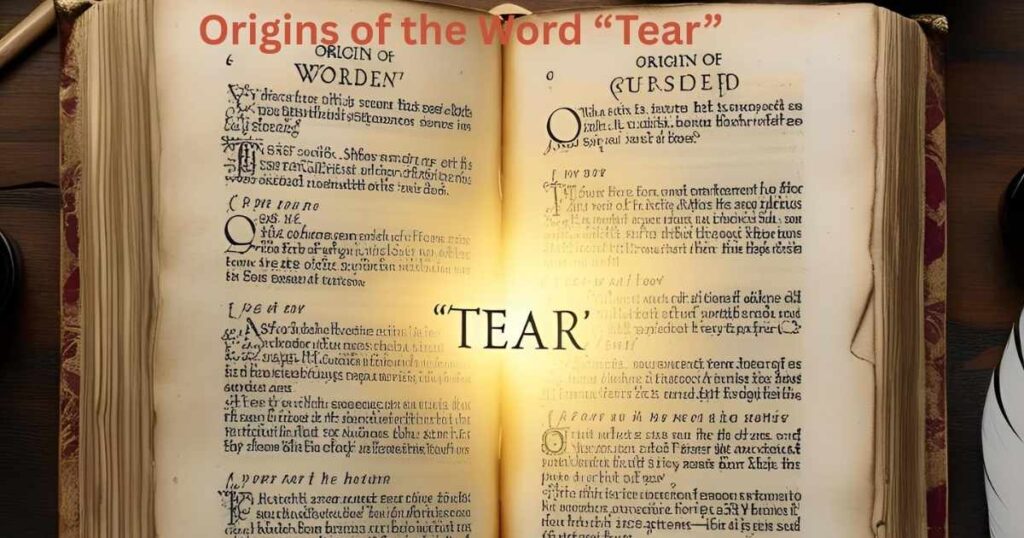 Origins of the Word “Tear”