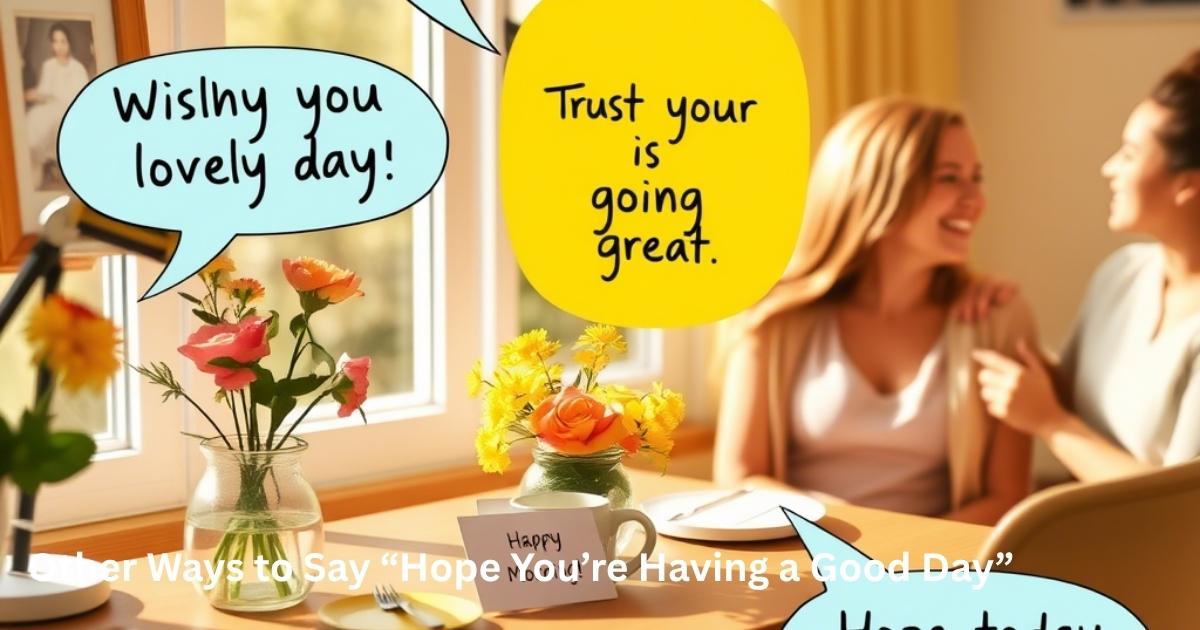 Other Ways to Say “Hope You’re Having a Good Day”