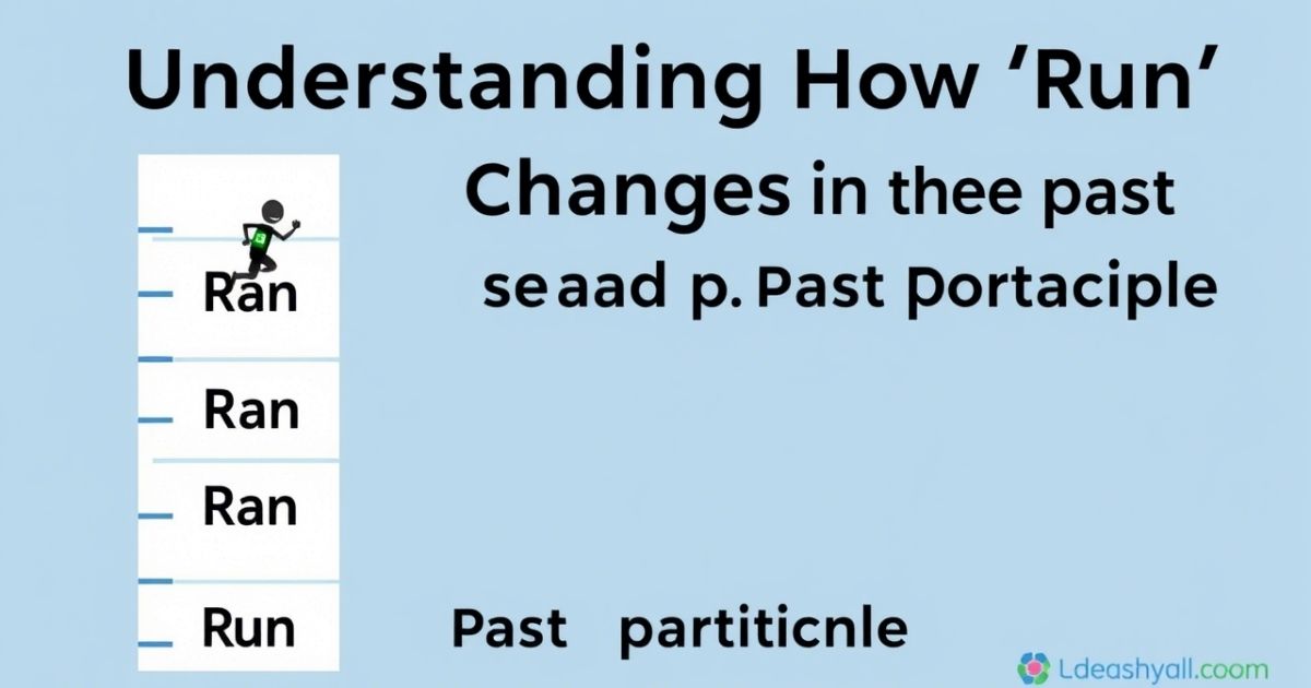 Understanding How “Run” Changes in the Past and Past Participle