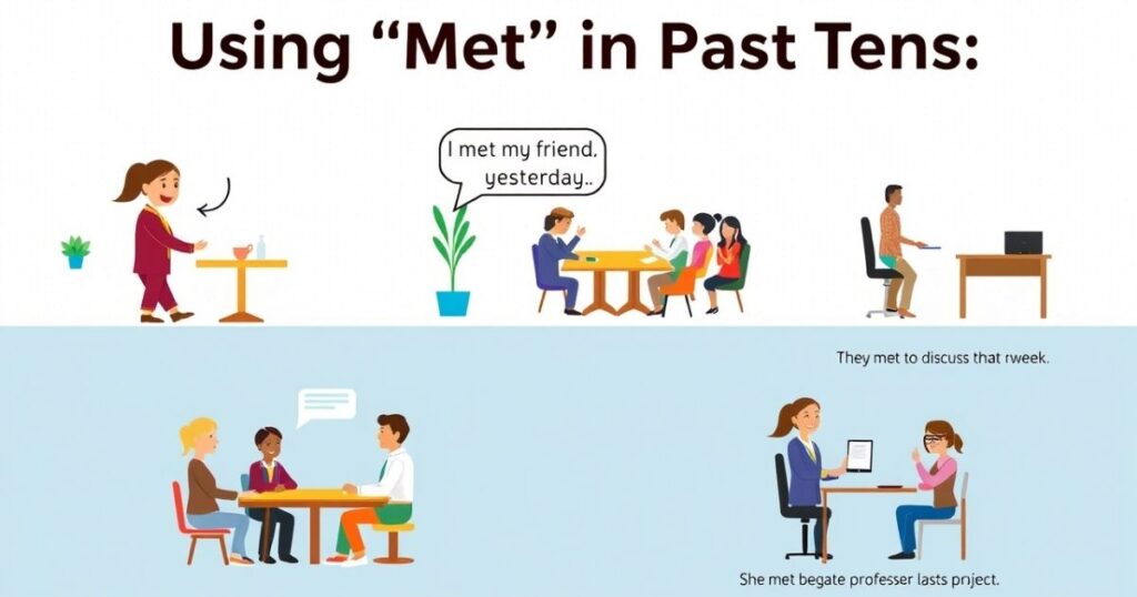 Using “Met” in Past Tense: