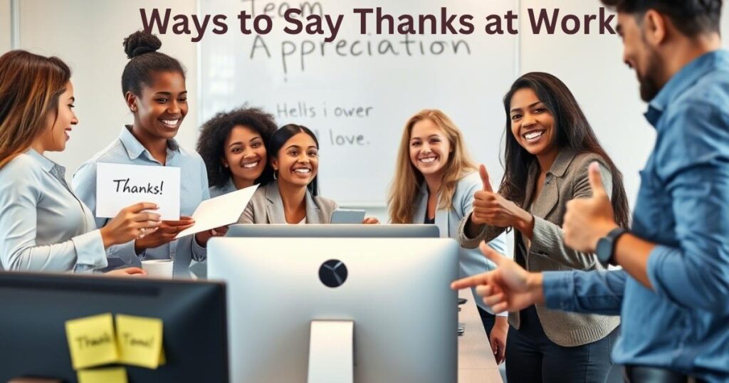 Ways to Say Thanks at Work