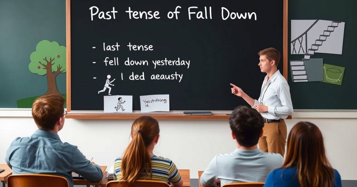 What’s the Past Tense of Fall Down? Explained with Examples
