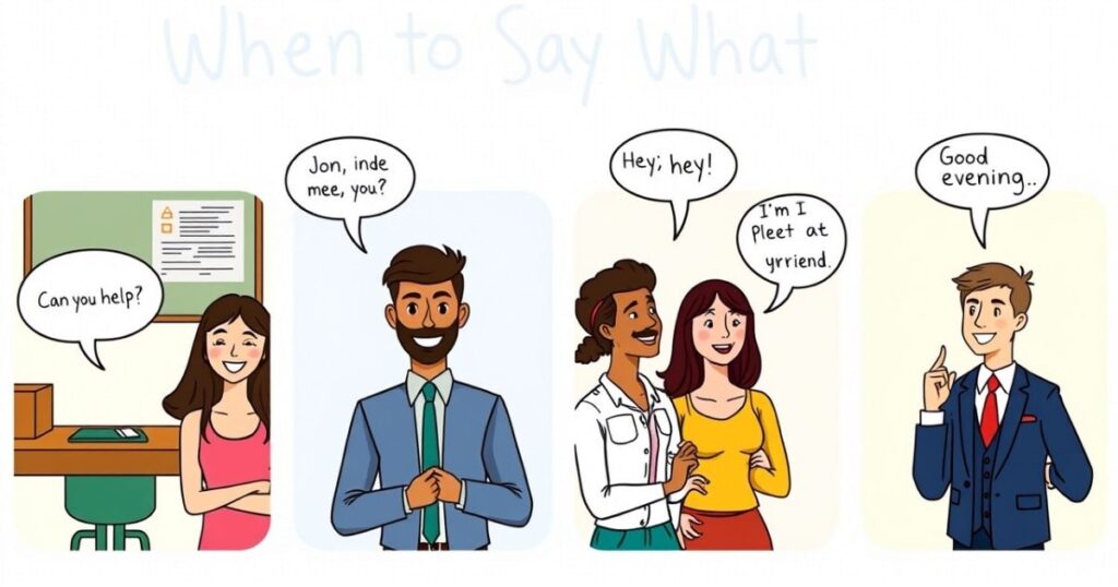 When to Say What