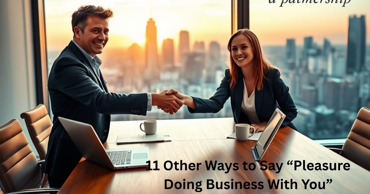 Other Ways to Say “Pleasure Doing Business With You”