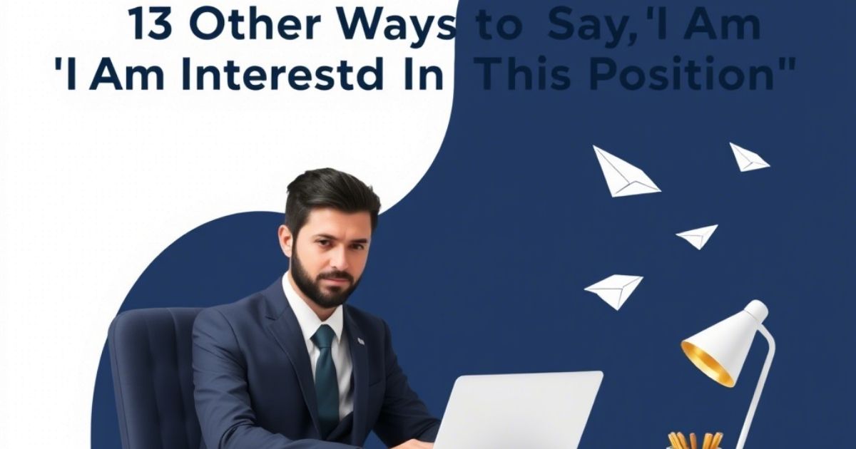 Other Ways to Say “I Am Interested In This Position”