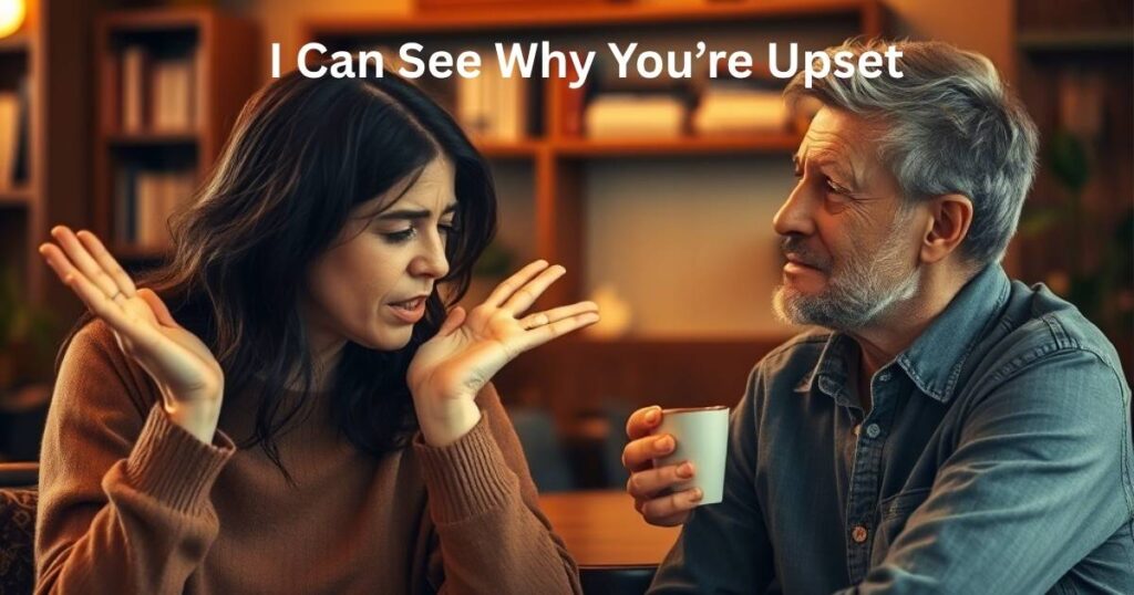 I Can See Why You’re Upset