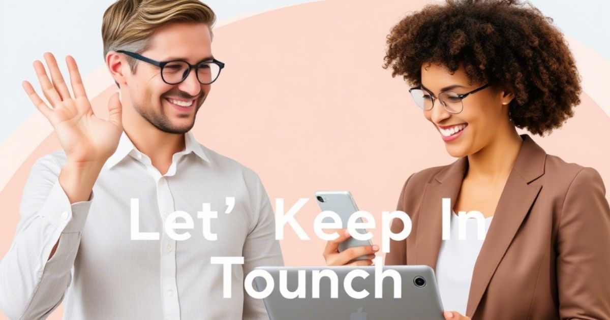 Other Ways to Say “Let’s Keep in Touch”