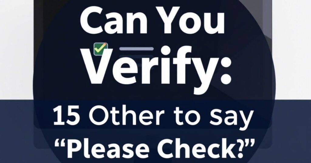 Can You Verify