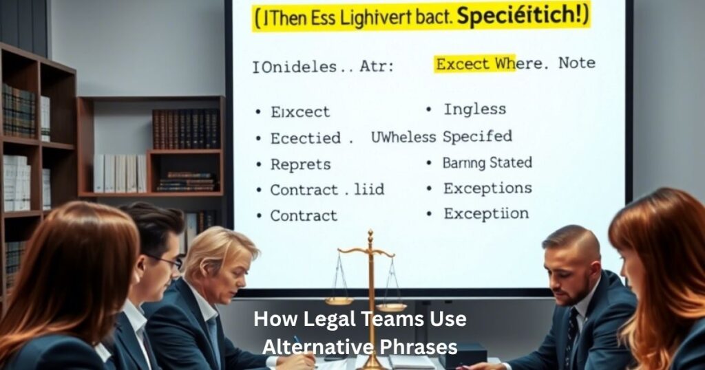 How Legal Teams Use Alternative Phrases