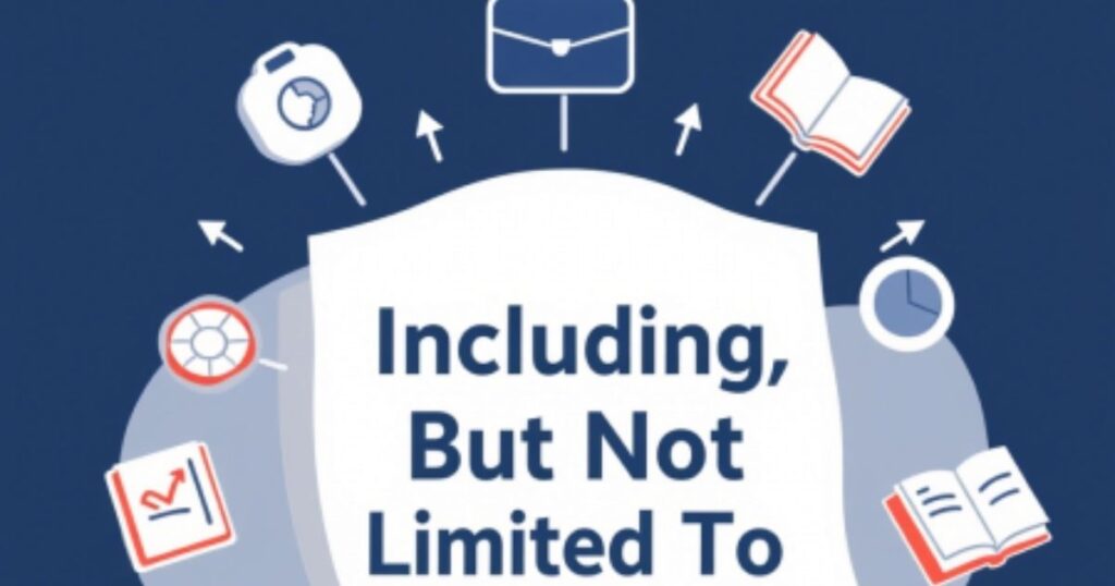 Including, But Not Limited To