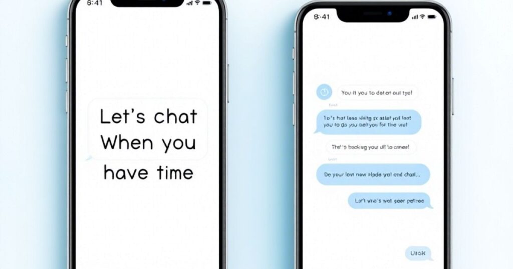 Let’s Chat When You Have Time