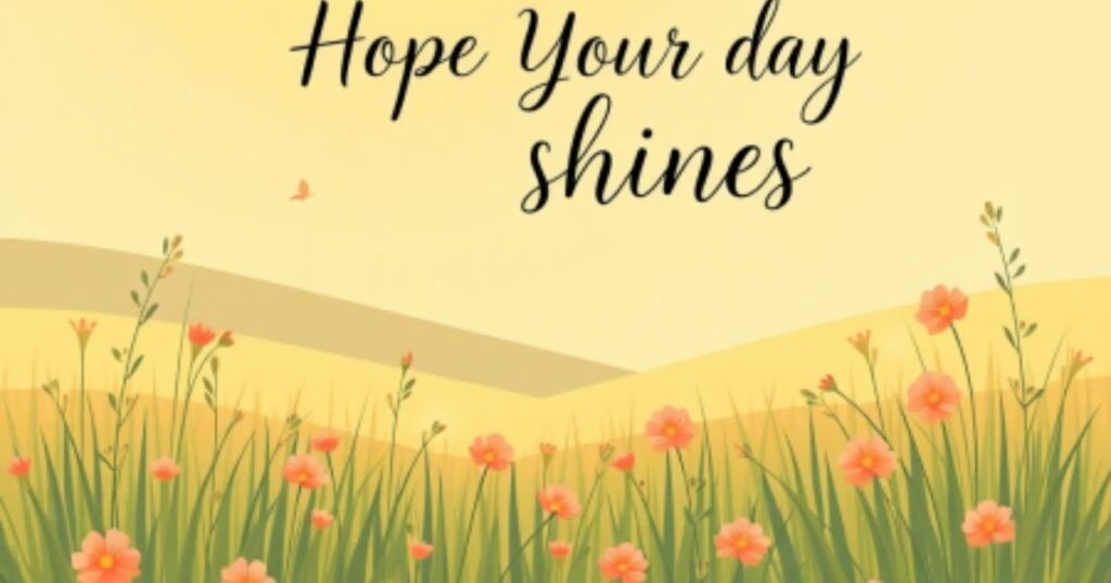 Wishing You a Wonderful Day