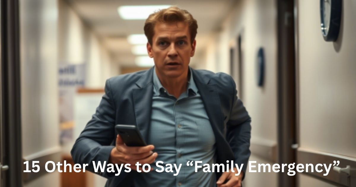 Other Ways to Say “Family Emergency”