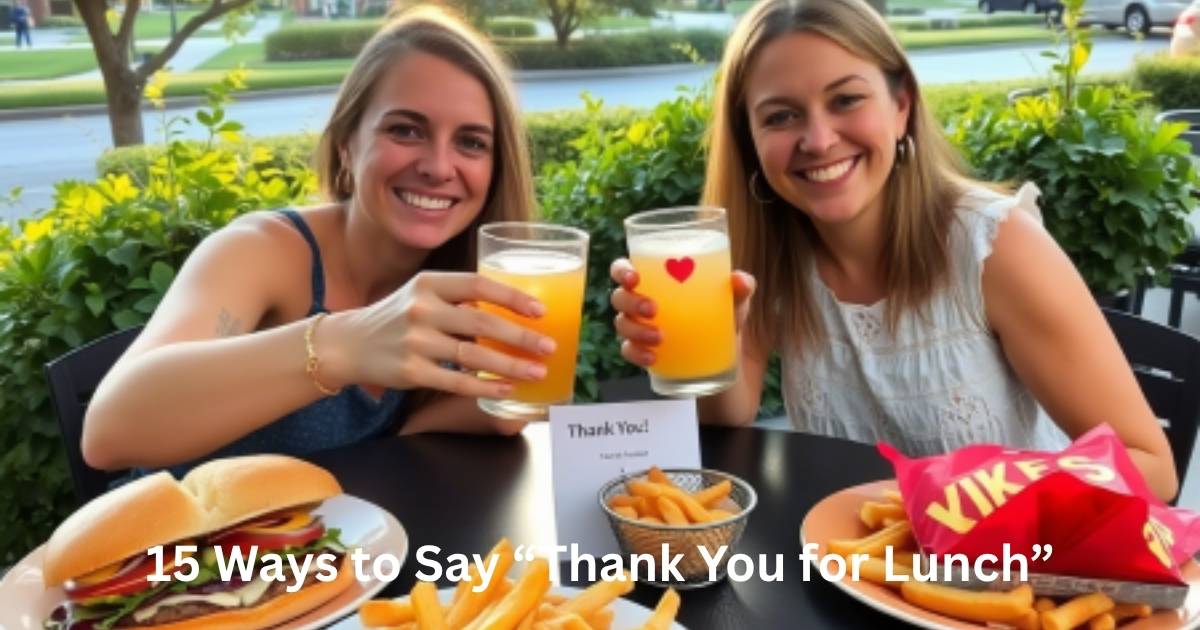 Ways to Say “Thank You for Lunch”