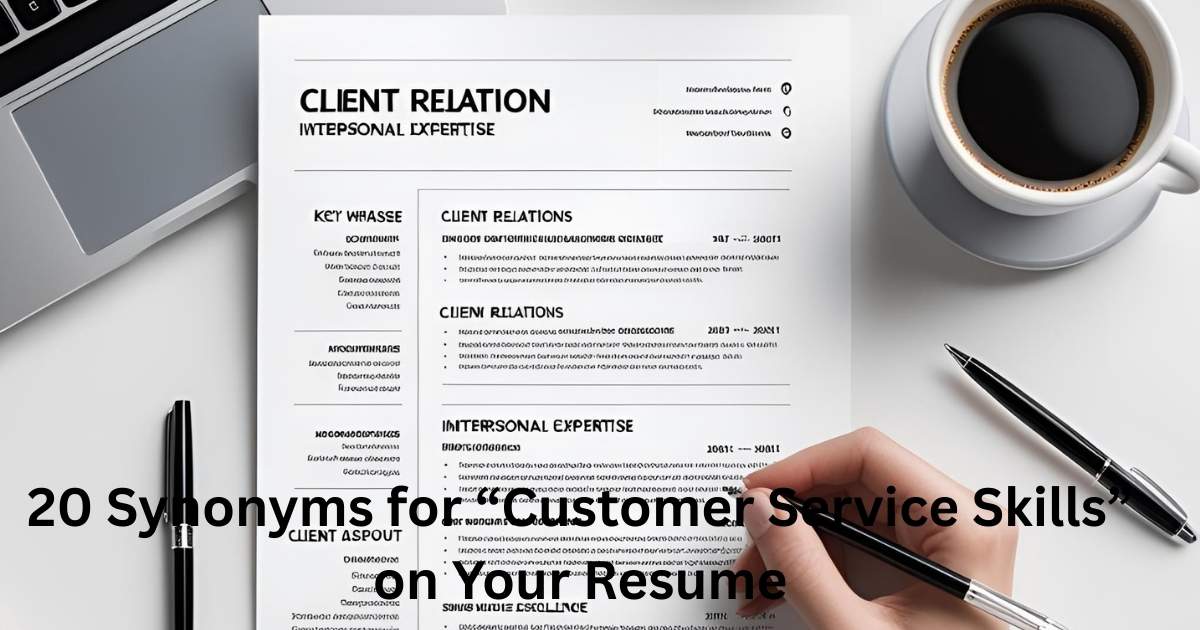 Synonyms for “Customer Service Skills” on Your Resume
