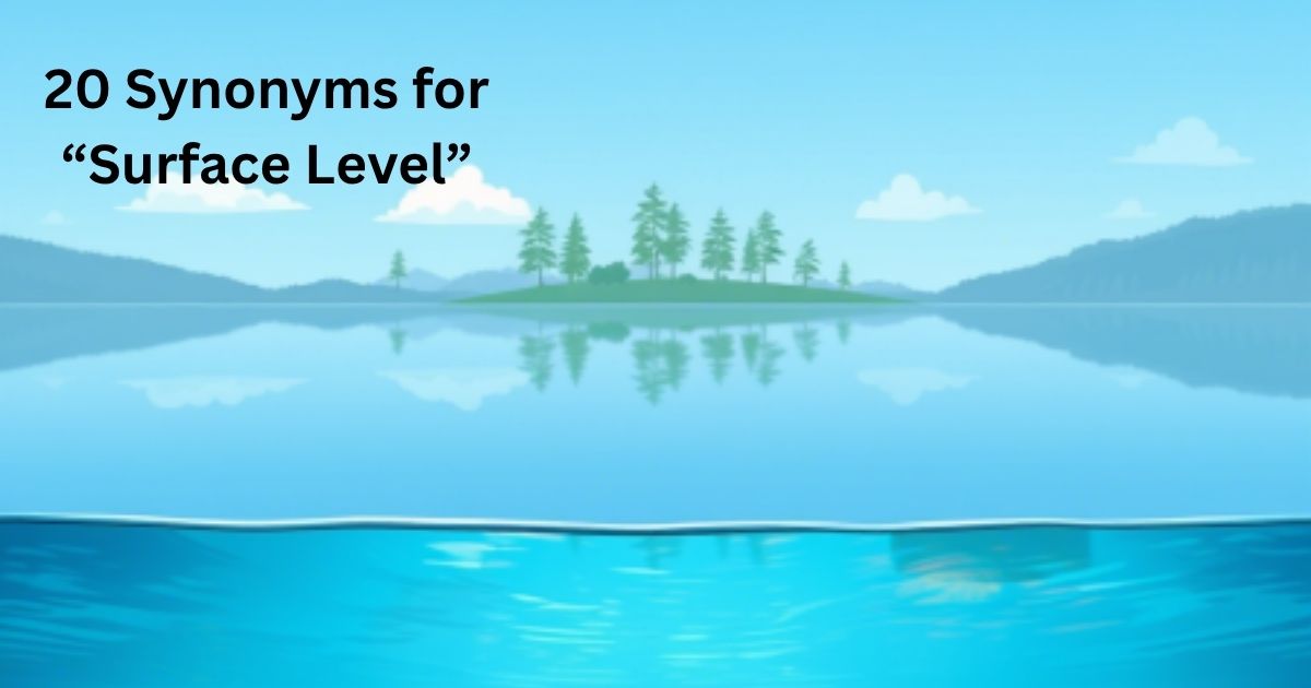 Synonyms for “Surface Level”