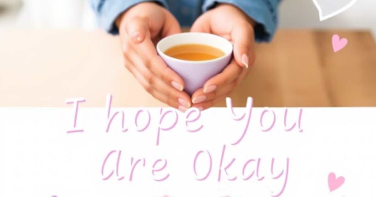 Ways to Say “I Hope You Are Okay“