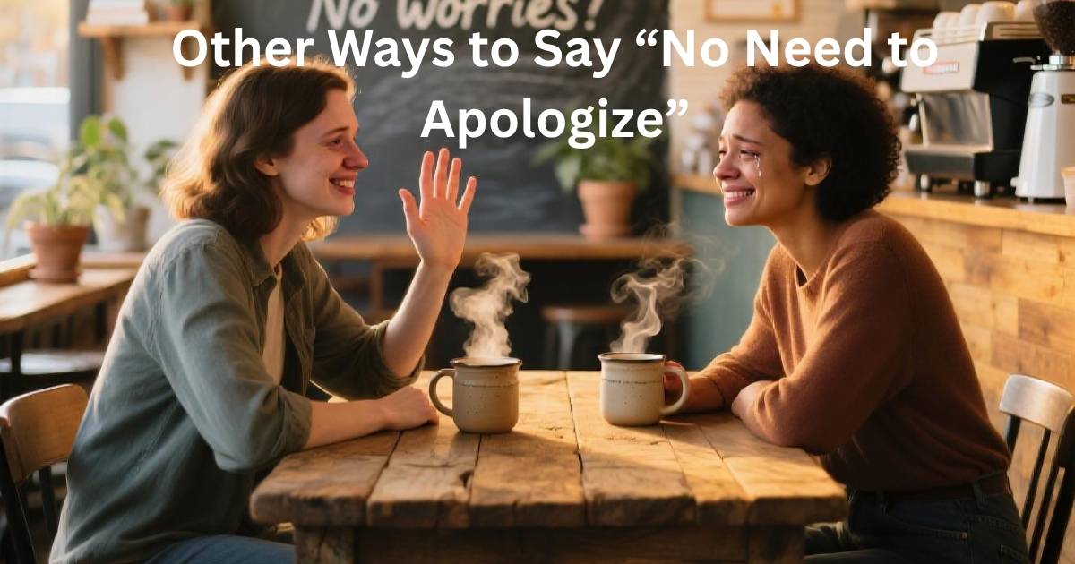 Other Ways to Say “No Need to Apologize”